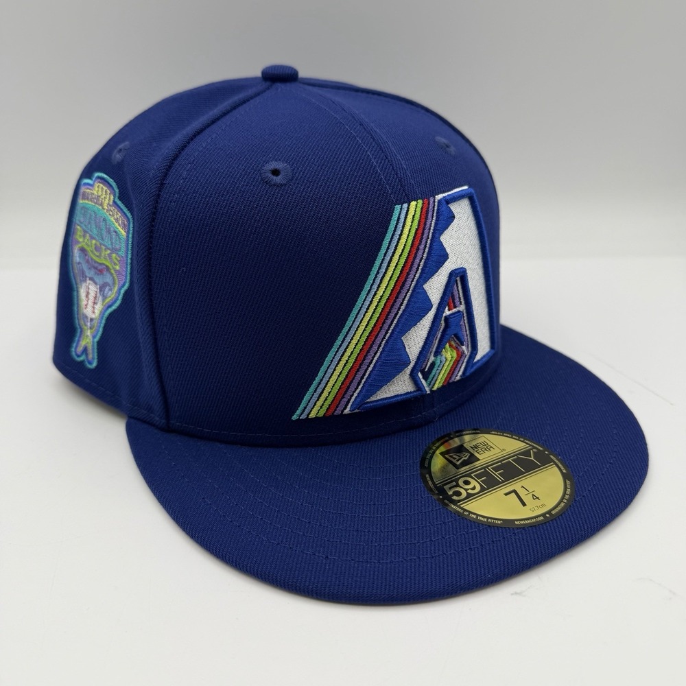 New Era 59Fifty Arizona Diamondbacks Hat Cap 7 1/4 Blue 1998 Inagural Season MLB